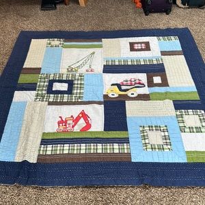 Pottery barn kids quilt.  Reversible.